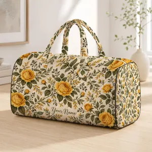 Golden Rose Botanicals for Romantic Coastal Escapes and Relaxed Resort Weekends Away Quilted Weekend Bag