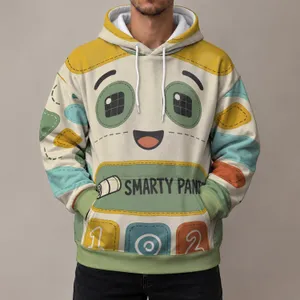 Friendly Toy Face Costume with Colorful Number Patches for Halloween Parties All-over Print Hoodie (Lightweight)