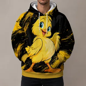Cheerful Yellow Songbird Art for Mother's Day Gifts and Everyday Bird Lovers All-over Print Hoodie (Lightweight)