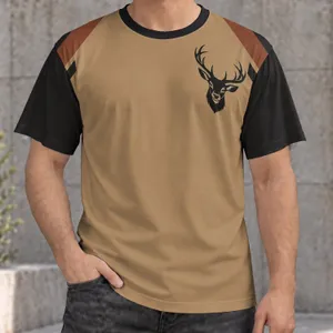Stag Head and Antlers for Outdoor Adventure and Everyday Nature-Inspired Style All-over Print Unisex T-shirt