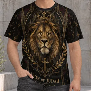 Lion of Judah Faith Apparel for Worship, Church Gatherings and Everyday Devotion All-over Print Unisex T-shirt