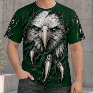Ripped Eagle Talon And Feathered Face For Football Weekends And Streetwear Fans All-over Print Unisex T-shirt