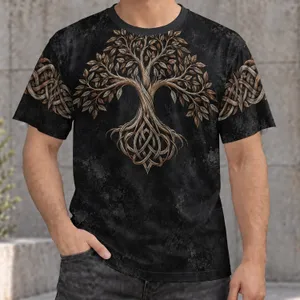 Celtic Tree of Life Knotwork for Outdoor Adventure and Everyday Wear for Men All-over Print Unisex T-shirt