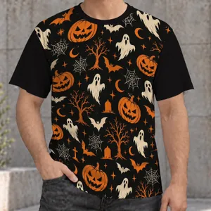 Pumpkins, Ghosts & Bats for Halloween Parties and Spooky Season Celebrations All Autumn All-over Print Unisex T-shirt