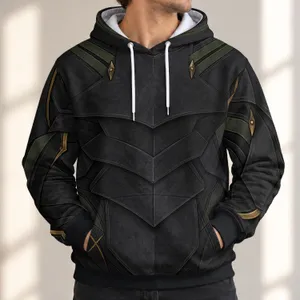 Dark Fantasy Armor Tunic Look for Cosplay Events and Halloween Gatherings All-over Print Hoodie (Lightweight)