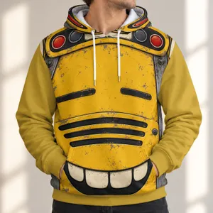 Yellow School Bus Costume for Halloween Parties, Cosplay and School Spirit Fans All-over Print Hoodie (Lightweight)