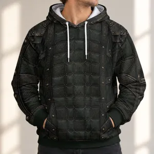 Dark Quilted Ranger Armor Costume For Halloween Gaming And Cosplay Enthusiasts All-over Print Hoodie (Lightweight)