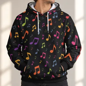 Colorful Music Notes for Concert Nights and Everyday Music Lover Style All-over Print Hoodie (Lightweight)