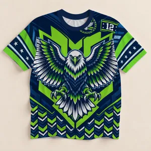 Spread-Wing Eagle Sports Emblem for Game Day and Everyday Casual Style All-over Print Unisex T-shirt