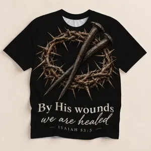 Crown Of Thorns And Crossed Nails For Christian Faith And Scripture Devotion All-over Print Unisex T-shirt