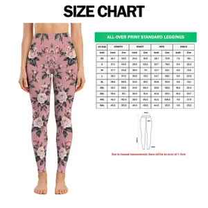 Soft Pink Rose Blossoms for Yoga, Pilates, and Everyday Errands for Her Lifestyle Leggings
