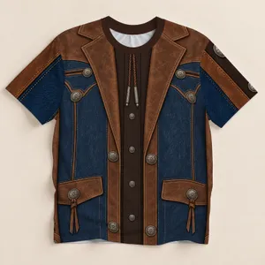 Western Ranch Blazer Look for Rodeo Nights, Country Concerts and Casual Men's Style All-over Print Unisex T-shirt