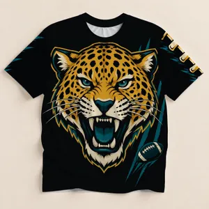 Fierce Leopard Football Spirit for Game Day and Weekend Fan Style All-over Print Unisex T-shirt