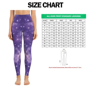 Lavender Celestial Stars for Yoga, Pilates and Everyday Errands Leggings