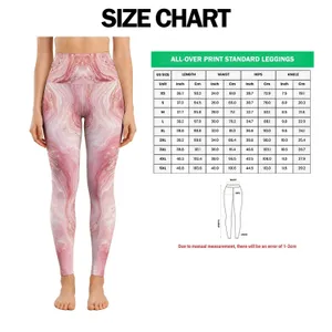 Soft Pink Marble Swirls for Yoga, Pilates, Studio Sessions and Everyday Activewear Leggings