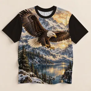 Bald Eagle Mountain Lake Wilderness for Hiking Camping and Outdoor Adventures All-over Print Unisex T-shirt
