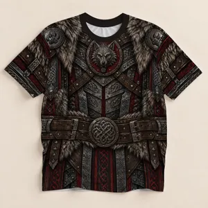 Viking Wolf Armor for Cosplay Events, Outdoor Adventures and Fantasy Conventions All-over Print Unisex T-shirt