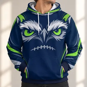 Eagle Eyes Football Season Game Day Style for Tailgate Fans and Casual Weekend Wear All-over Print Hoodie (Lightweight)