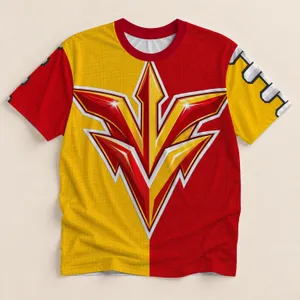 Bold Red And Gold Football Spirit Style For Game Day, Tailgates And Sports Fans All-over Print Unisex T-shirt