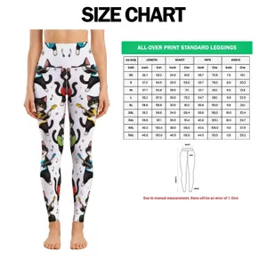 Playful Guitar-Playing Cats for Yoga, Pilates, and Everyday Adventures Leggings