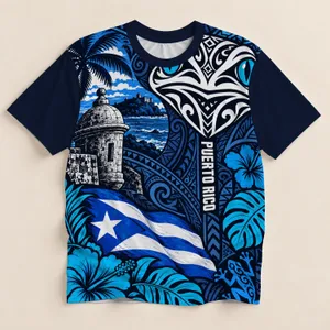 Puerto Rico Frog And Island Colors For Caribbean Travel And Everyday Pride All-over Print Unisex T-shirt