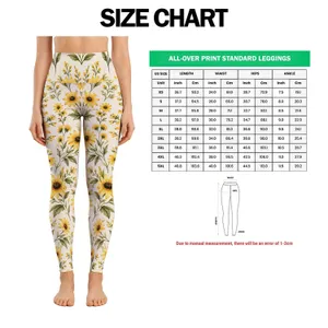Golden Yellow Daisies for Yoga, Pilates, and Everyday Errands Leggings