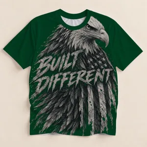 Bald Eagle And Distressed American Flag For Patriotic Everyday Wear And Eagle Lovers All-over Print Unisex T-shirt