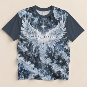 Icy Angel Wings And Starburst For Winter Confidence And Everyday Inspiration All-over Print Unisex T-shirt