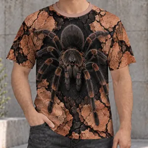 Cracked Stone Tarantula Look for Halloween Parties and Bold Alternative Streetwear All-over Print Unisex T-shirt