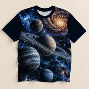 Cosmic Galaxy and Planetary Wonders for Stargazing Nights and Astronomy Enthusiasts All-over Print Unisex T-shirt