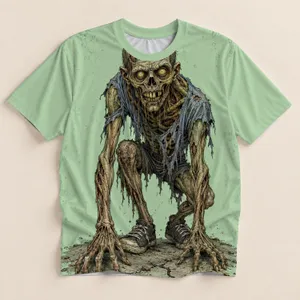 Undead Zombie Creature for Halloween Parties, Haunted Nights And Spooky Season Fans All-over Print Unisex T-shirt