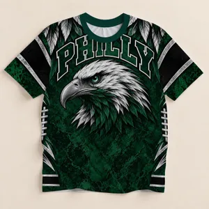 Fierce Eagle Head Varsity Style for Game Day and Everyday Pride All-over Print Unisex T-shirt