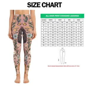 Cute Cats And Wildflowers For Cozy Everyday Adventures And Playful Weekend Outings Leggings