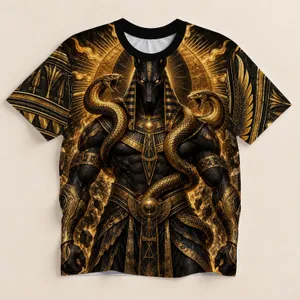 Anubis Jackal Guardian for Halloween, Egyptian Mythology Fans and Themed Parties All-over Print Unisex T-shirt