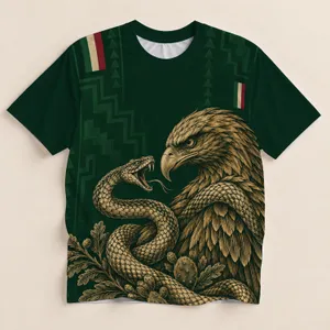 Golden Eagle and Serpent Heritage for Match Day and Everyday Streetwear Fans All-over Print Unisex T-shirt