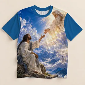 Heavenly Biblical Encounter for Faithful Reflection and Everyday Spiritual Expression All-over Print Unisex T-shirt