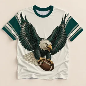 Soaring Eagle And Football Spirit For Game Day, Tailgate Parties, And Sports Fans All-over Print Unisex T-shirt