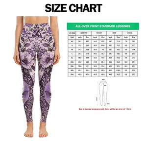 Purple Lavender Floral Paisley for Relaxed Everyday Style and Weekend Wear Leggings