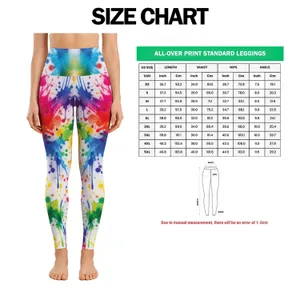 Vibrant Multicolor Paint Splashes For Creative Everyday Style And Colorful Weekend Outings Leggings