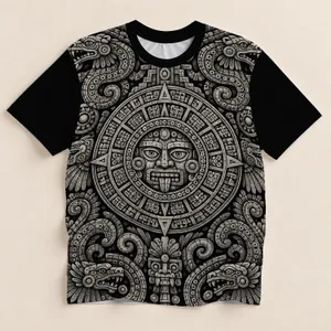 Mayan Calendar Totem for Festival Outings and Ancient History Enthusiasts Today All-over Print Unisex T-shirt