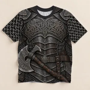 Viking Armor and Chainmail for Medieval Events and Themed Parties All-over Print Unisex T-shirt
