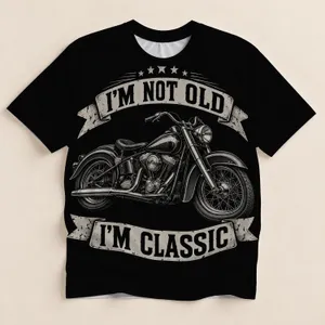 Classic Cruiser Motorcycle for Easygoing Rides and Vintage Roadside Style All-over Print Unisex T-shirt