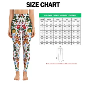 Christmas Reindeer, Snowmen and Cozy Holiday Icons for Festive Winter Cheer for Women Leggings