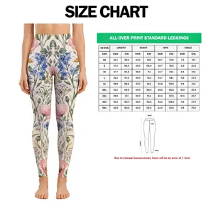 Soft Meadow Wildflowers For Coastal Walks, Garden Days, And Relaxed Spring Escapes Leggings