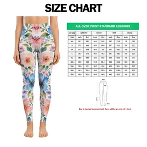 Pastel Watercolor Blossoms for Spring Garden Strolls and Relaxed Coastal Getaways Leggings