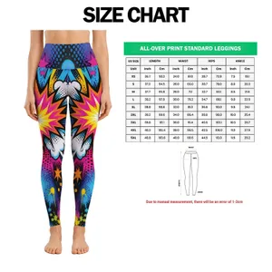 Colorful Comic Pop Art Street Style For Urban Weekends And Festival Outfits Leggings