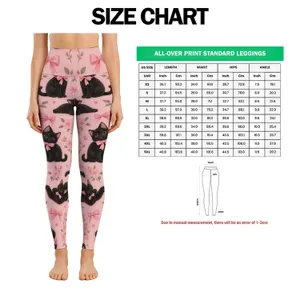 Whimsical Black Cats And Pink Bows For Cozy Weekends And Everyday Wear Cat Lovers Leggings