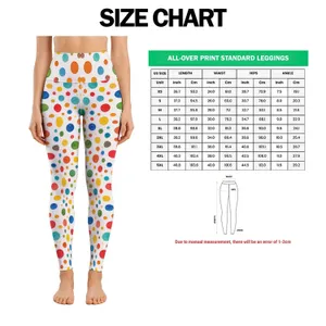 Colorful Rainbow Polka Dots For Yoga, Fitness And Everyday Activewear Leggings