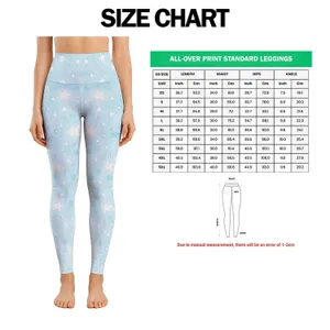 Aqua And White Starry Sky Motif For Everyday Fitness And Relaxed Casual Wear For Women Leggings