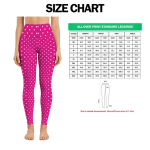 Raspberry White Polka Dot Style for Summer Fitness and Outdoor Running Leggings